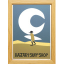 花井祐介「Bajari surf shop」シルクスクリーン+シルクスクリーン