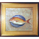 青木大乗「鯛」日本画
