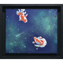 名古屋剛志「金魚」日本画45.5 × 53.0 cm