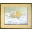 青木大乗「金雲富士」日本画