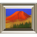 清水信行「紅富岳」日本画+日本画+日本画6号