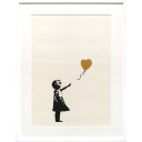 バンクシー「Girl with Baloon(gold)」スクリーンプリント