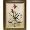 ベルナール・ビュッフェ「蘭」油彩92.0 × 65.0 cm