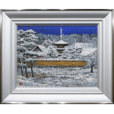 後藤純男「雪晴る大和」日本画