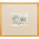 齋正機「会津の家」素描11.0 × 14.5 cm