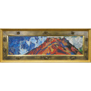 片岡球子「積乱雲の富士」紙本彩色25.0 × 100.3 cm
