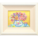 レスリー・セイヤー「Bouquet with Iris」油彩22.9 × 30.5 cm