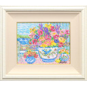 レスリー・セイヤー「Iris Bouquet」油彩27.9 × 35.6 cm