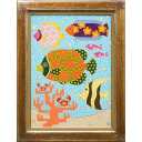 カネコミホ「花の海」油彩