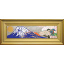 片岡球子「宝永山のみえる富士」日本画+日本画+日本画+日本画24.0 × 98.5 cm