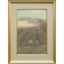 東山魁夷「暮雲」日本画＋絹本彩色55.3×36.3cm