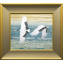 松尾敏男「海潮風」日本画+日本画+日本画+日本画45.8 × 53.3 cm