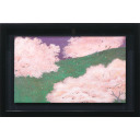 野村京香「丘の桜」日本画M8号