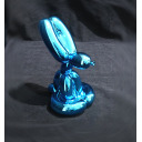 ジェフ・クーンズ「Balloon Rabbit (Blue)」フィギュア+フィギュア