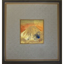 青木大乗「旭日富士」日本画17.0 × 16.0 cm