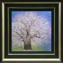 木村圭吾「爛漫醍醐桜」日本画6号スクエア