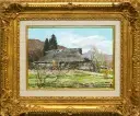林喜市郎「奥多摩早春」油彩 4号 :: 絵画買取・販売 - シバヤマ