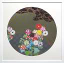 村上隆「光琳のお花と水」オフセットプリント71.0×71.0cm