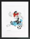 岡崎実央「FOOTBALL」ジークレー21.0×18.5cm