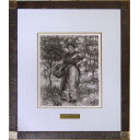 ルノワール「Femme au pani／篭を持つ女」銅版画