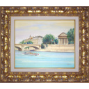 ロルフ・ラフルスキー「コンコルド橋とブルボン宮」油彩