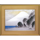 小山硬「駿河富士」日本画+日本画F20号