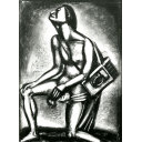 ジョルジュ・ルオー「SUNT LACRYMAE RERUM… 世のことがらは涙を誘うものがある… No.27」銅版画