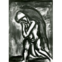 ジョルジュ・ルオー「『MISERERE （ミセレーレ）』より HIVER LEPRE DE LA TERRE 冬、大地の癩(ライ) No.24」銅版画