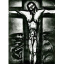 ジョルジュ・ルオー「SOUS UN JESUS EN CROIX OUBLIE LA 見捨てられた十字架のイエスの下で No.20」銅版画