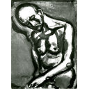 ジョルジュ・ルオー「『MISERERE （ミセレーレ）』より LE DUR METIER DE VIVRE… 生きるとはつらい業… No,12」銅版画