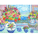 レスリー・セイヤー「Bouquet of Tulips」油彩45.6 × 60.8 cm