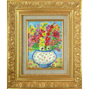 レスリー・セイヤー「Charming Arrangement」油彩19.0 × 14.0 cm