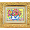 レスリー・セイヤー「Bright Bouquet」油彩14.0 × 19.0 cm