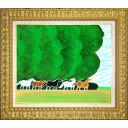セルジュ・ラシス「新緑の乗馬」油彩