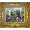 児玉幸雄「パリの街角」油彩