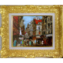 児玉幸雄「パリの街角」油彩