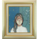 北田克己「九月の窓」日本画+日本画F8号