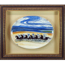 アンドレ・ブラジリエ「海辺の馬」絵皿