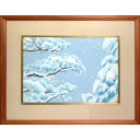 東山魁夷「雪」木版画+木版画