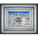 後藤純男「雪后大和」日本画