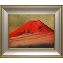 福王寺法林「赤富士」日本画10号