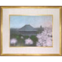 鈴木竹柏「古都の春」日本画