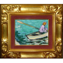 カシニョール「ボート」油彩