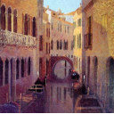 アンドレ・ブーリエ「Canal in Venice」セリグラフ
