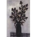 ベルナール・ビュッフェ「薊の花束」油彩
