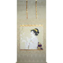 白鳥映雪「春」日本画+掛軸58.5 × 57.5 cm