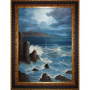 アントニオ・リチカルダイ「海の月」油彩+油彩68.0 × 48.0 cm