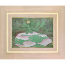 ユウ・ヨンゴ「緑窓」日本画