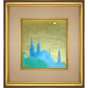 加倉井和夫「プラハの塔」日本画