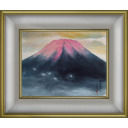 杉原元人「赤富士」日本画F6号